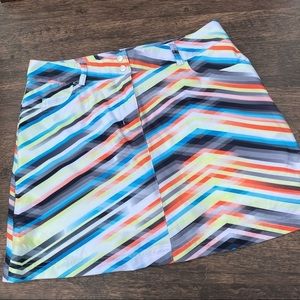 Slazenger Womens Golf Skirt Multi Color Stripe